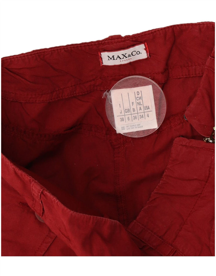 Gonna longuette da donna Max & Co. UK 6 piccola W26 cotone rosso