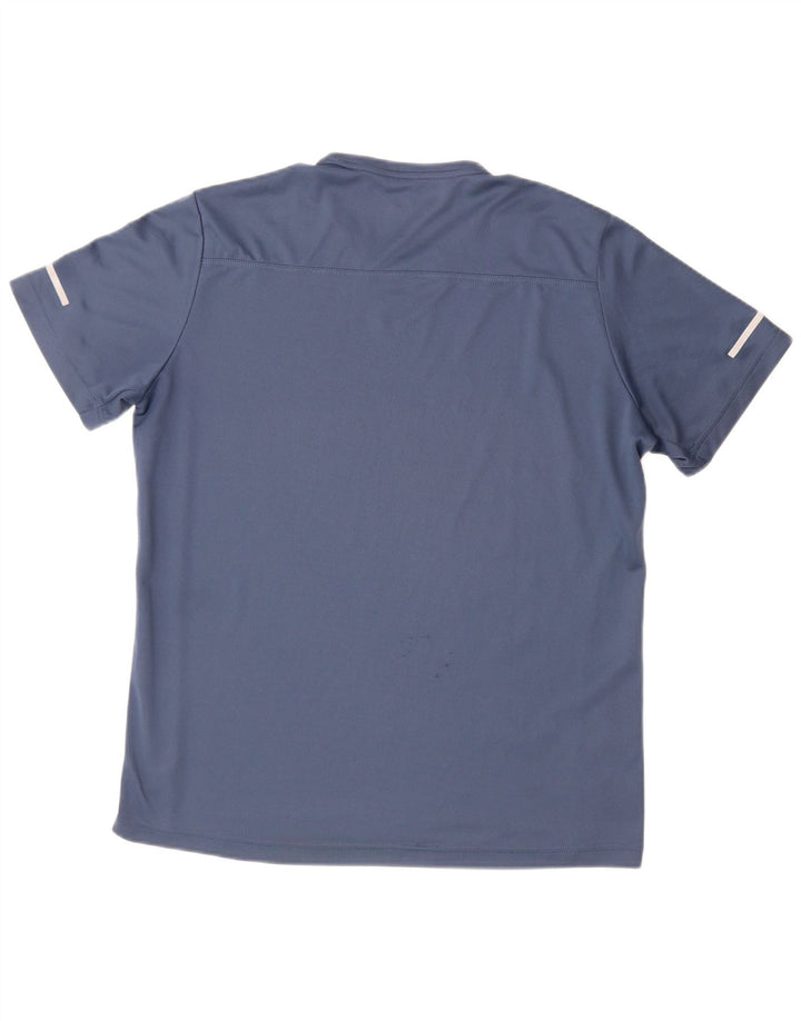 T-shirt Adidas Climalite da uomo grande blu navy