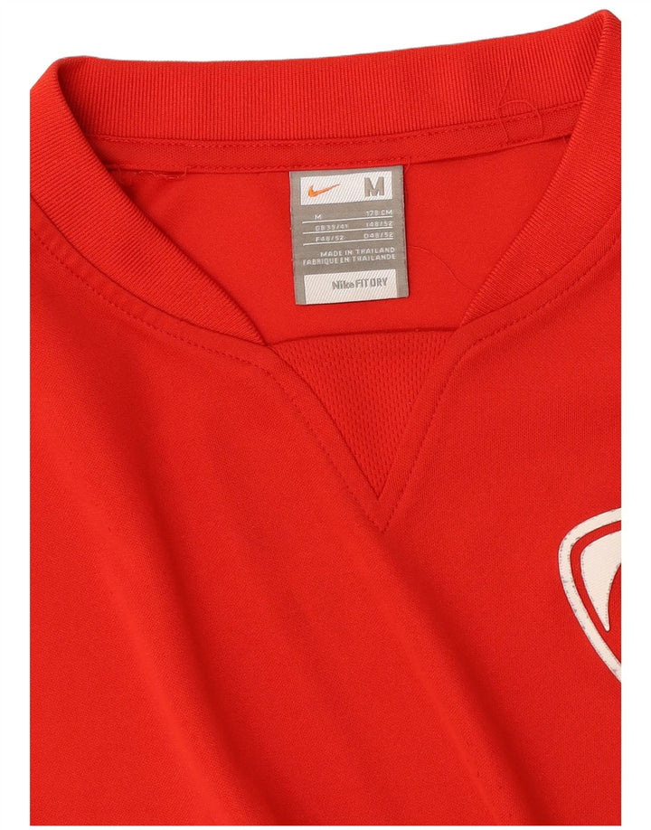T-shirt grafica da uomo Nike Top UK 39/41 Medium Red Colourblock