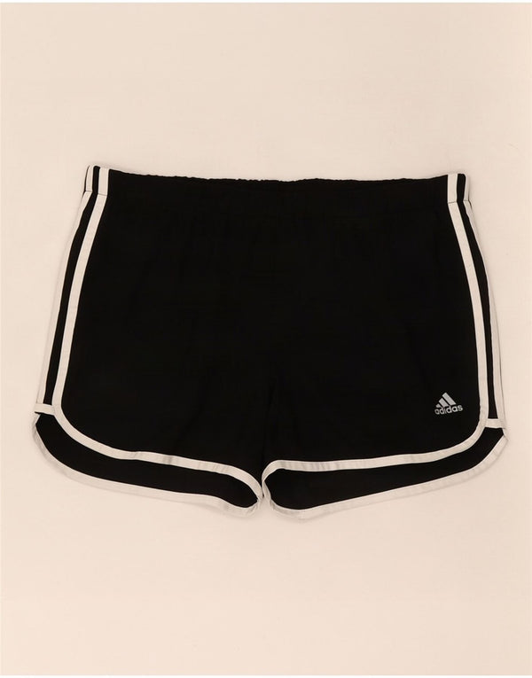 Pantaloncini sportivi Adidas Climalite da donna UK 14 poliestere nero medio