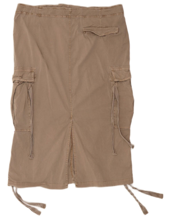 Superdry Womens Cargo Skirt UK 16 Large W38  Beige Cotton