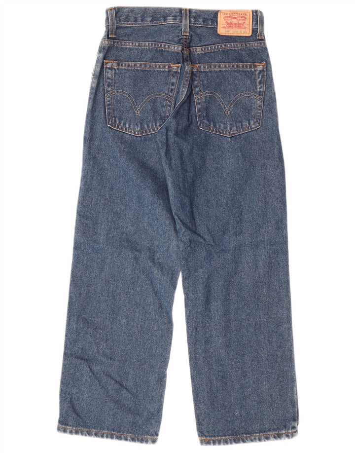 LEVI'S Ragazzi 569 Jeans dritti vestibilità ampia 11-12 anni W26 L26 Cotone blu