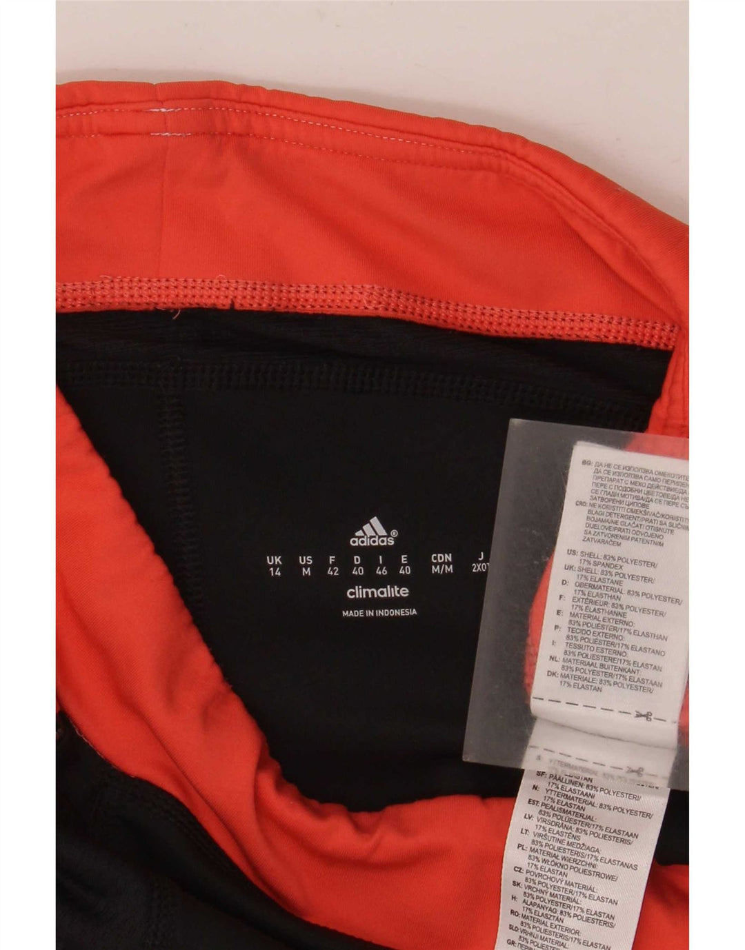Leggings Adidas Climalite Capri da donna UK 14 Medium Black Colourblock