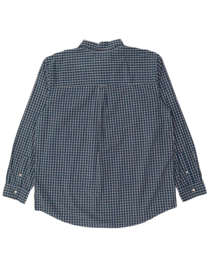Camicia da uomo Chaps XL in cotone a quadri verdi
