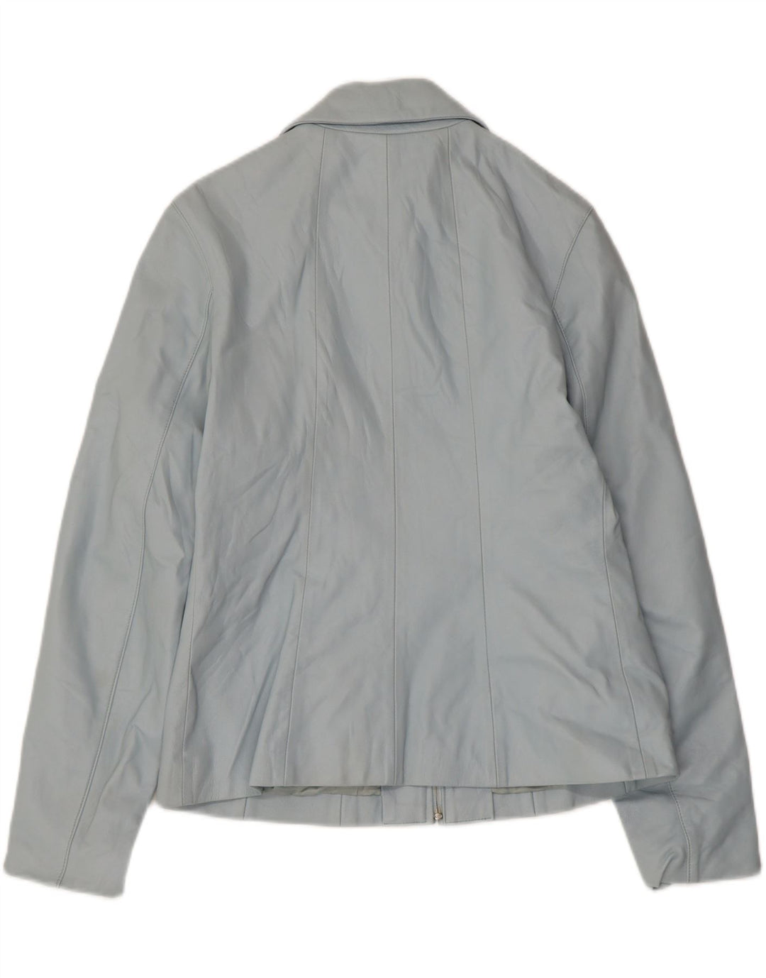Giacca in pelle da donna VINTAGE IT 46 Large in pelle blu