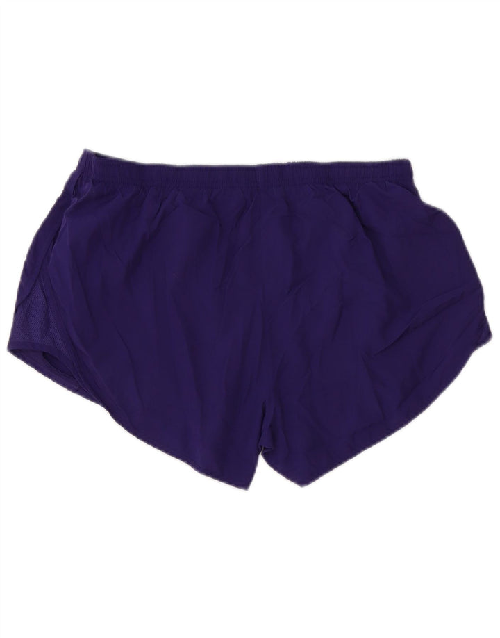 Pantaloncini sportivi NIKE Dri Fit da donna UK 14 poliestere viola medio