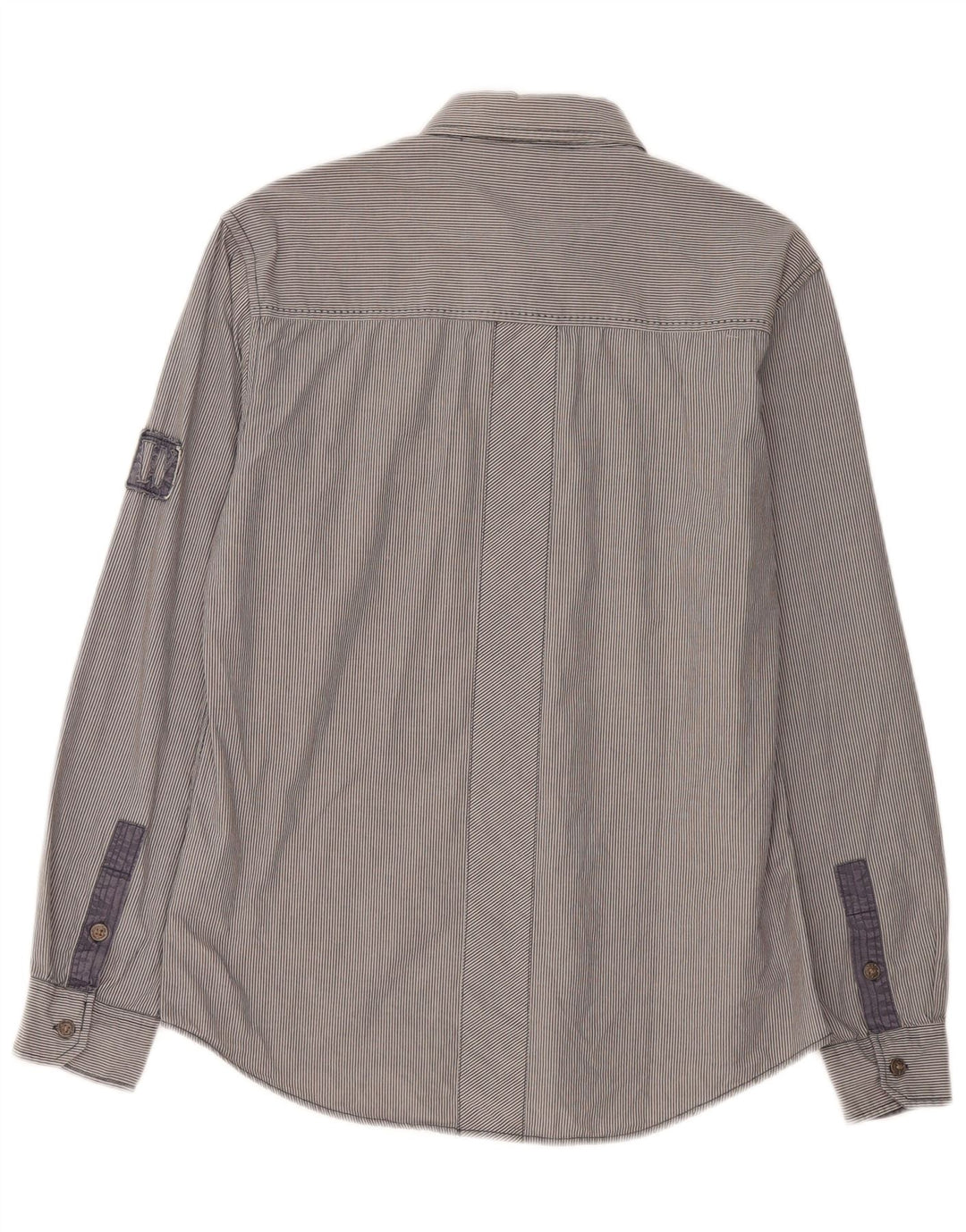 Camicia da uomo Wrangler in cotone gessato grigio medio