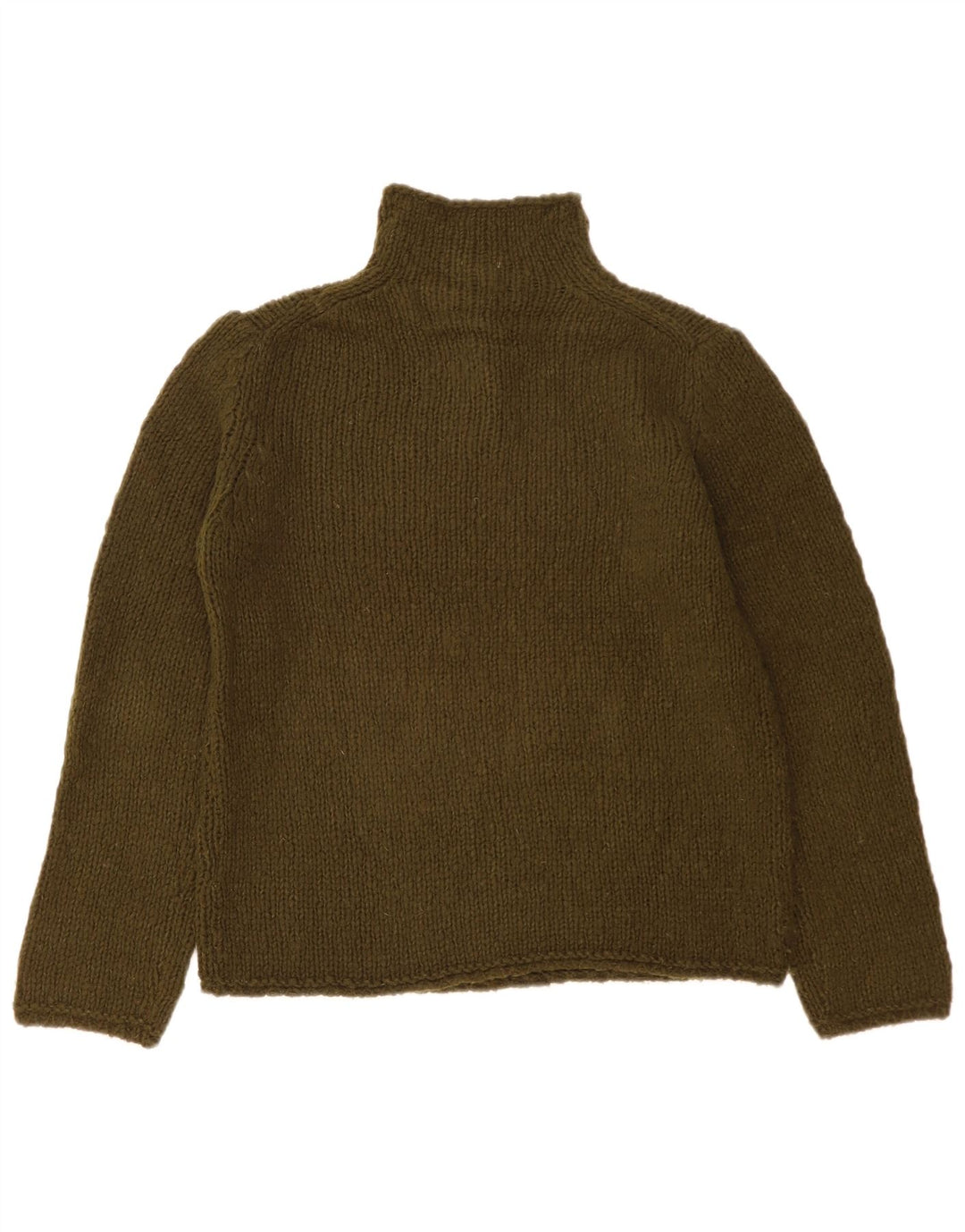 Maglione da donna Henry Cottons con collo a bottoni IT 46 Large in lana kaki