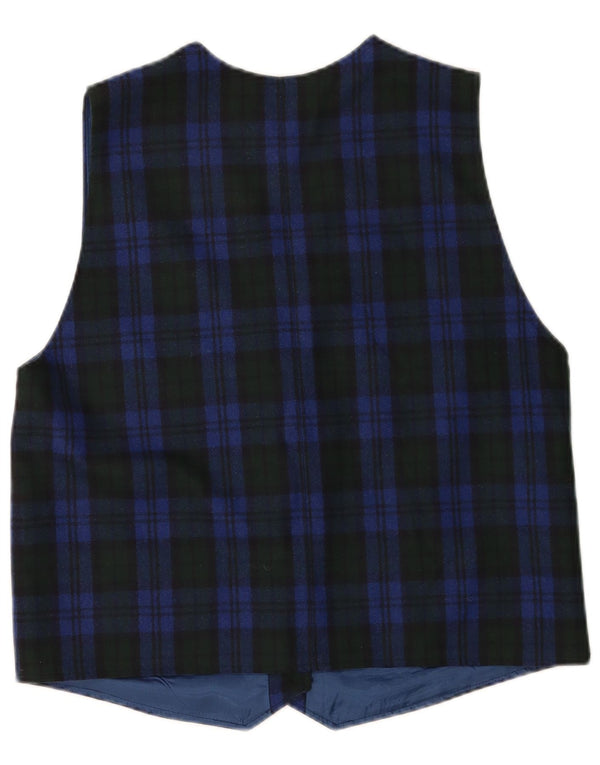 Gilet da donna Hammerschmid UK 18 XL Lana vergine a quadri blu