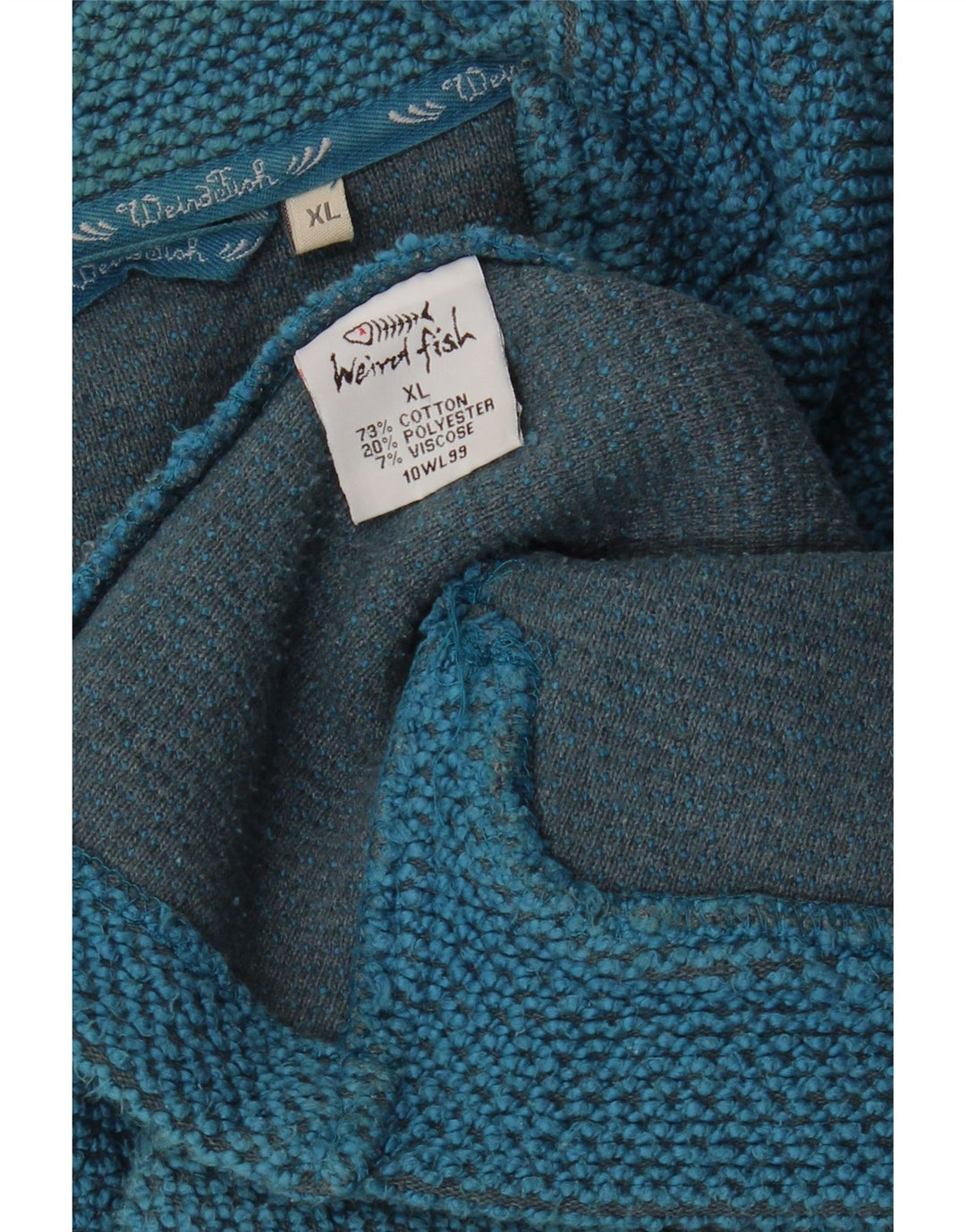 Giacca da tuta da donna Weird Fish UK 18 XL Cotone blu