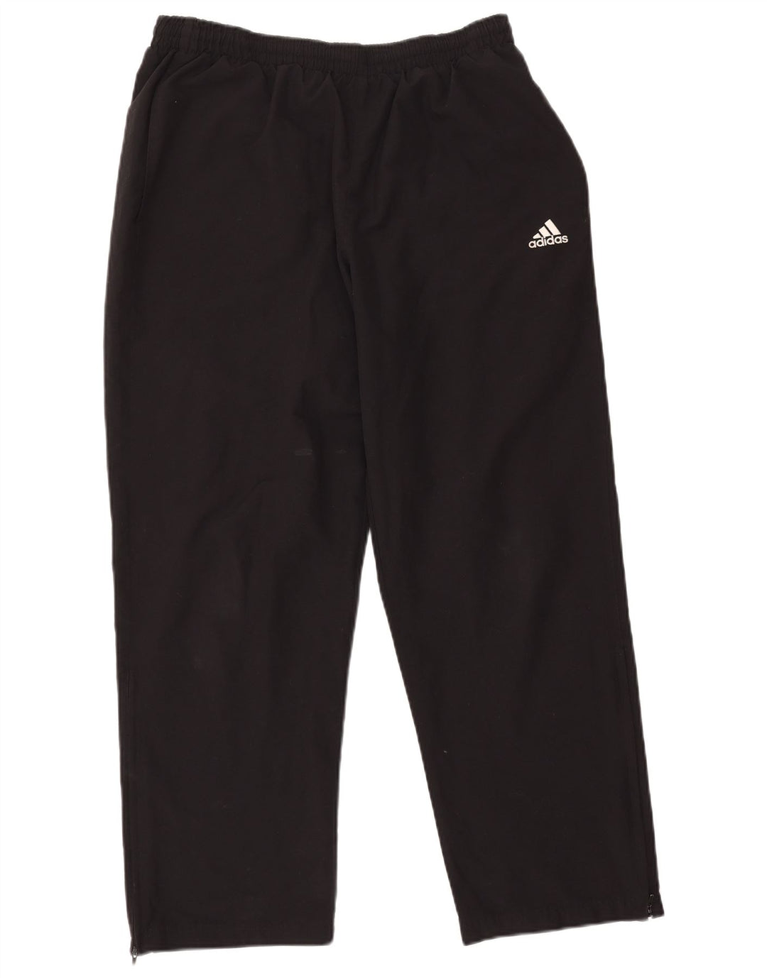 Pantaloni da tuta da uomo Adidas Large neri in poliestere
