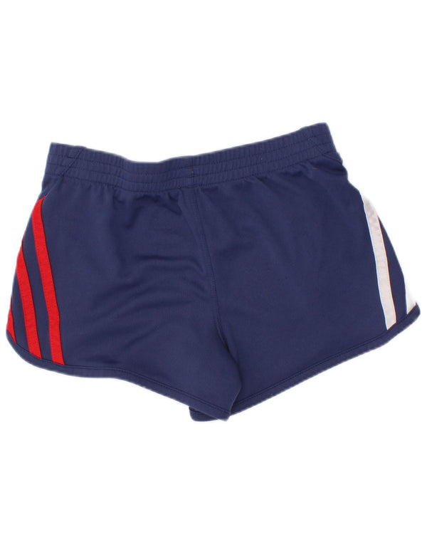 Pantaloncini sportivi Adidas per ragazze 4-5 anni in poliestere blu navy