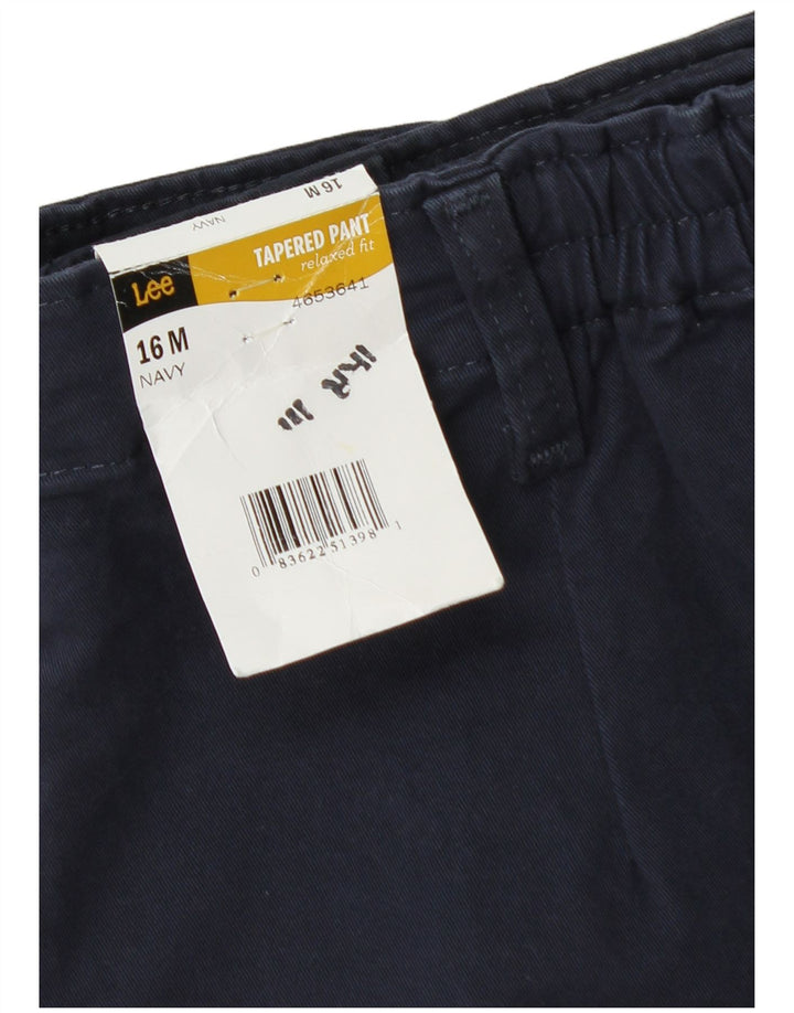 Pantaloni chino con pegging da donna Lee US 16 2XL W36 L30 Cotone blu navy