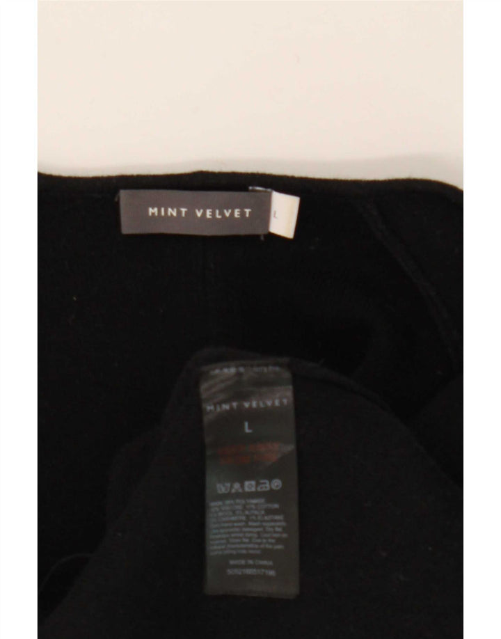 Soprabito aperto da donna MINT VELVET UK 14 grande nero in poliammide