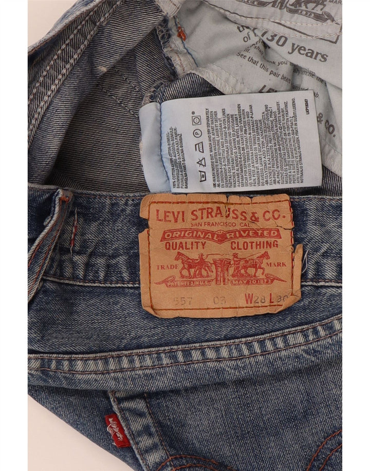 Jeans Levi's 557 Bootcut da donna W28 L30 in cotone blu