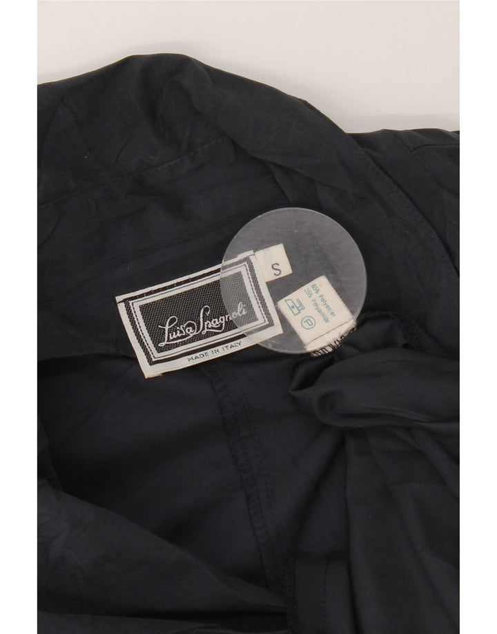 Trench oversize da donna Luisa Spagnoli UK 10 piccolo poliestere blu navy