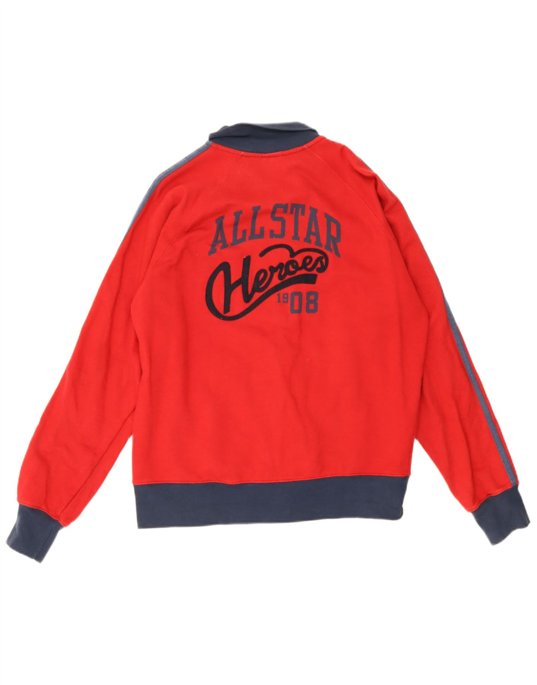 Giacca da tuta da uomo con grafica Converse All Star, colore rosso medio