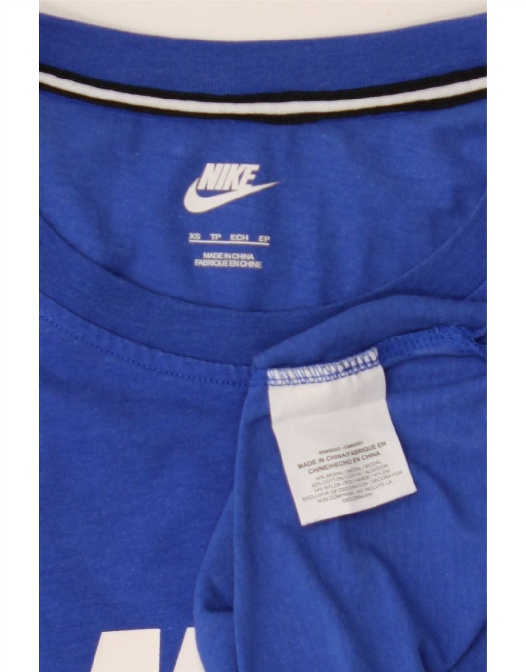 T-shirt grafica da uomo NIKE Top XS blu modal