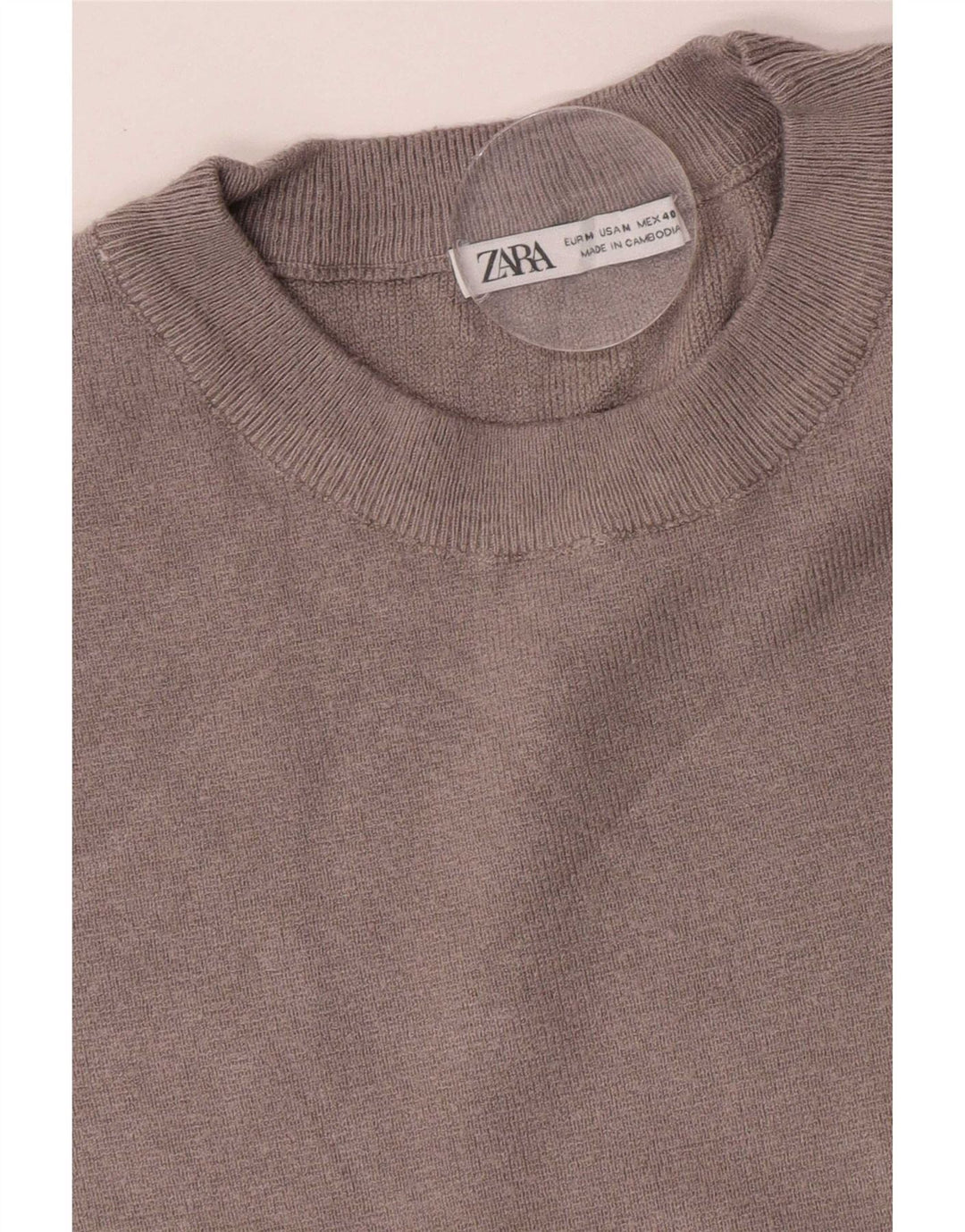 T-shirt Zara da uomo Top grigio medio