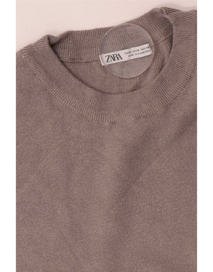 T-shirt Zara da uomo Top grigio medio