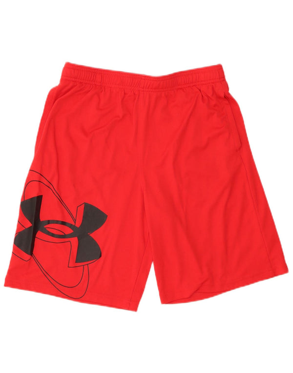 Pantaloncini sportivi Under Armour da ragazzo con vestibilità ampia grafica 13-14 anni XL Rossi