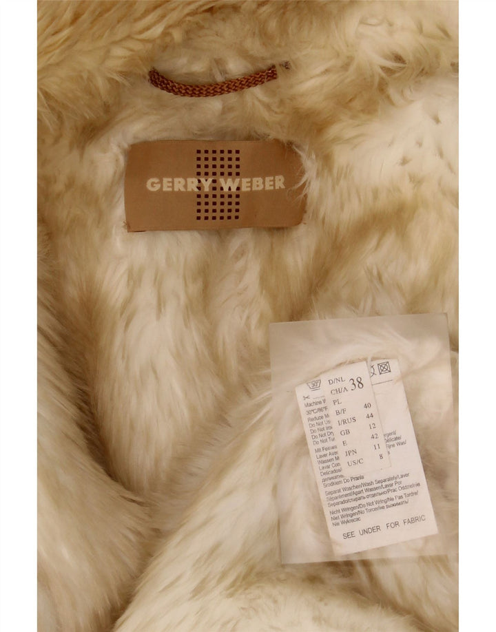 Gerry Weber Cappotto oversize in sherpa da donna UK 12 Poliestere beige medio