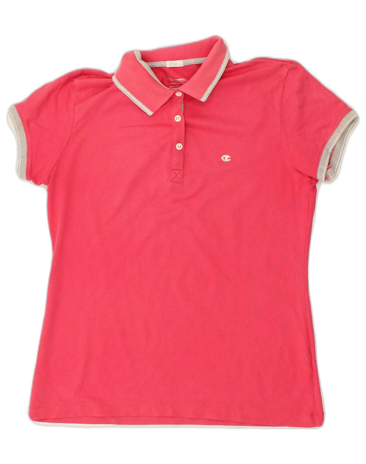 CHAMPION Womens Polo Shirt UK 18 XL Pink | Vintage Champion | Thrift | Second-Hand Champion | Used Clothing | Messina Hembry 