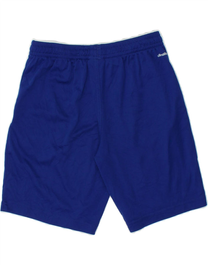 ADIDAS Boys Climalite Sport Shorts 7-8 Years Blue Polyester | Vintage Adidas | Thrift | Second-Hand Adidas | Used Clothing | Messina Hembry 