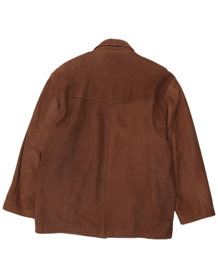 Giacca in Pelle Uomo Vinci IT 56/58 XL Marrone