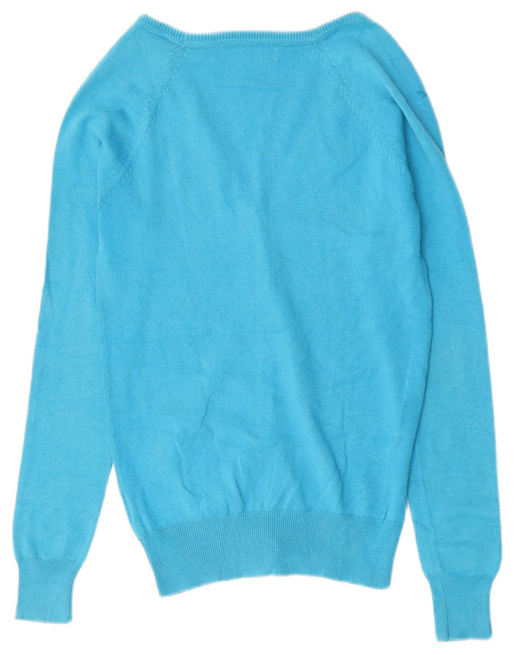 Maglione Cardigan Da Donna ZARA UK 10 Piccolo Cotone Blu