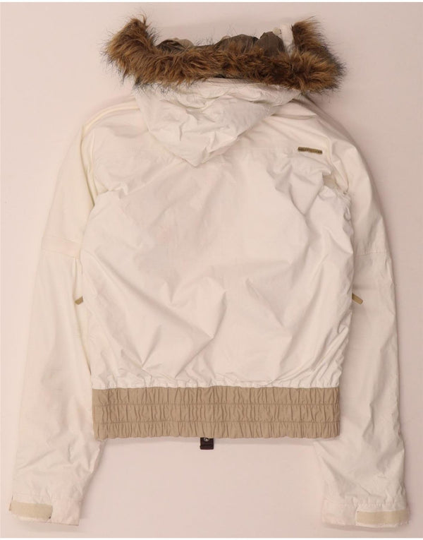 Giacca a vento oversize con cappuccio da donna HELLY HANSEN UK 6 XS Bianca