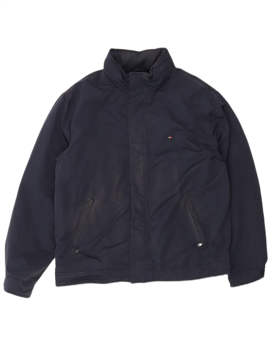 Giubbotto bomber da uomo Tommy Hilfiger UK 42 XL poliestere blu navy