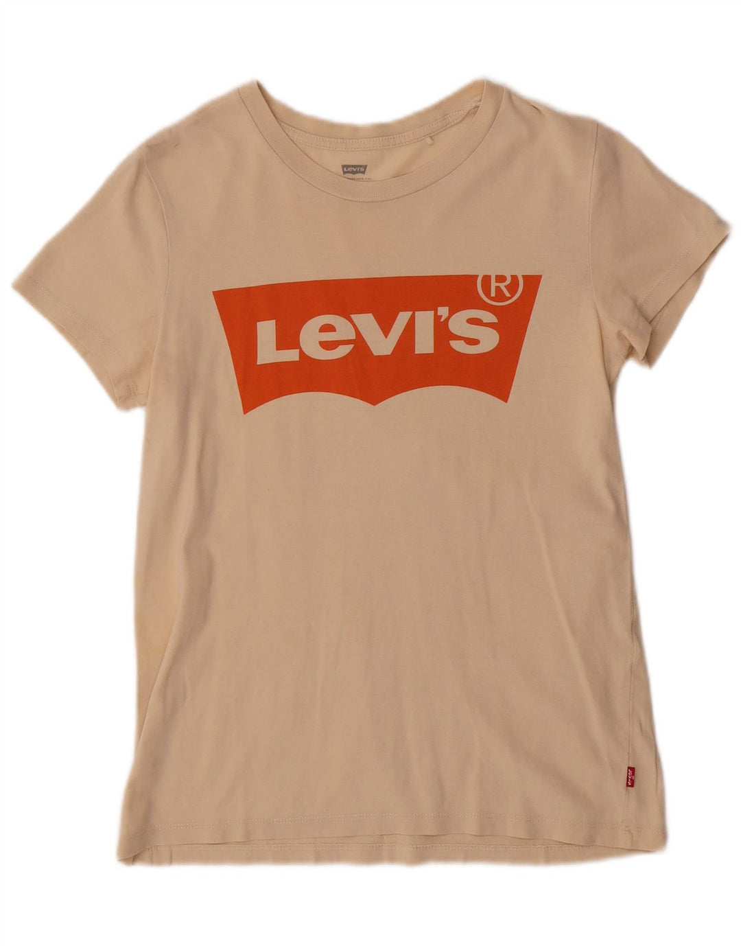 T-shirt grafica da donna Levi's Top UK 6 XS Beige