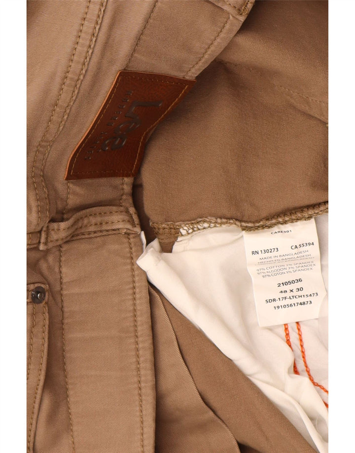 Pantaloni casual affusolati dritti da uomo Extreme Motion LEE W48 L30 Beige