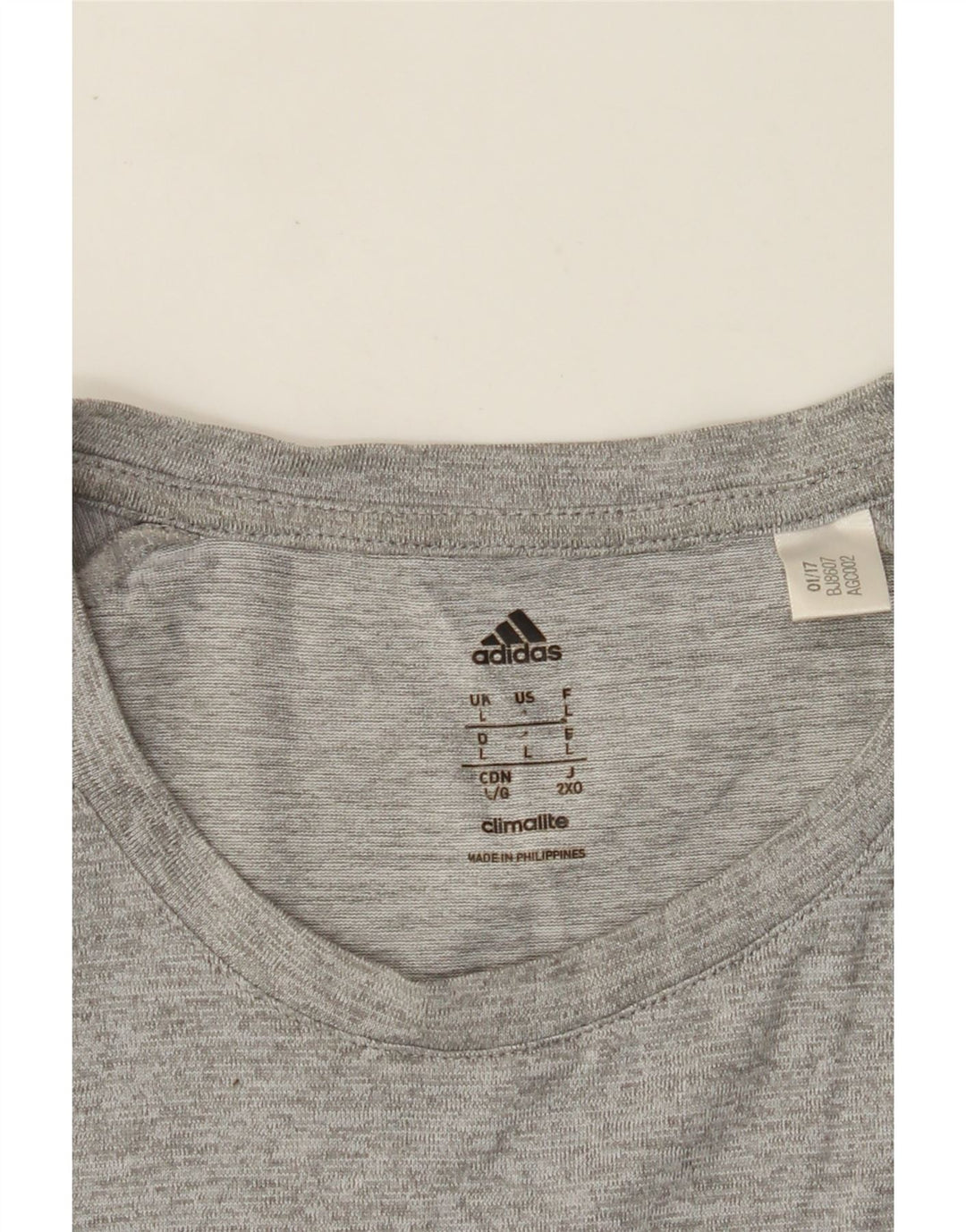 T-shirt ADIDAS da uomo Climalite Top grande grigio screziato