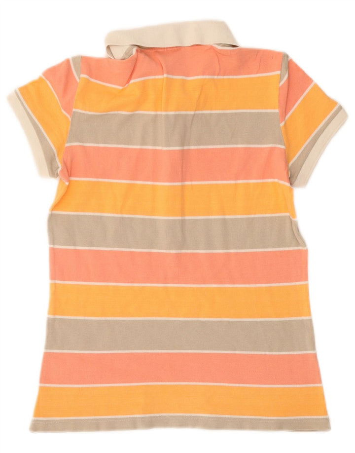 Polo da donna Lacoste taglia 36 piccola in cotone a righe multicolore