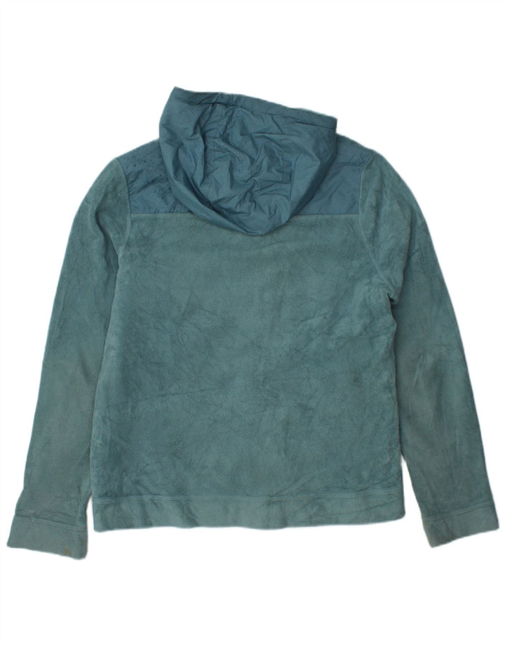 Giacca in pile con cappuccio Nike da donna UK 18 XL poliestere blu