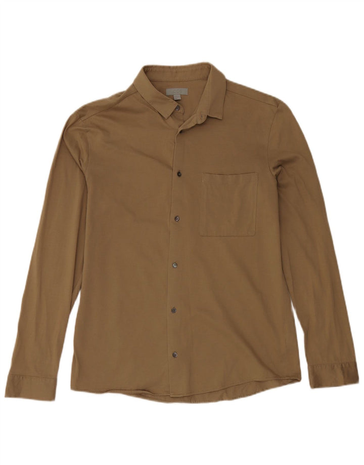 Camicia Cos da uomo in cotone kaki medio