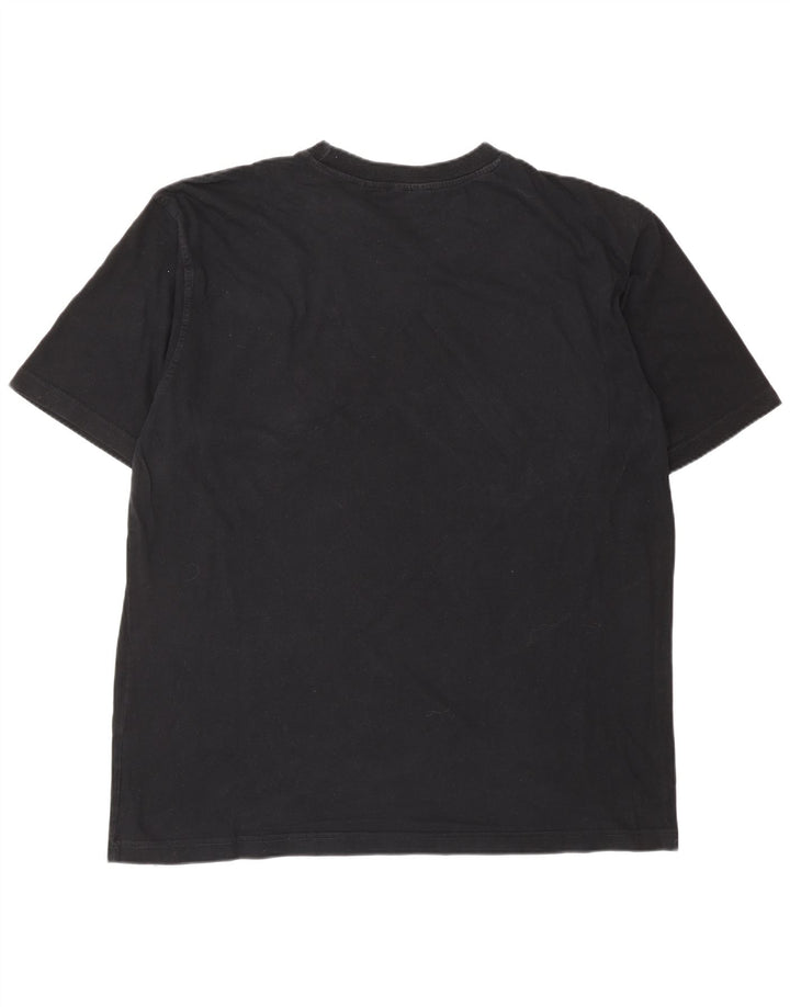 T-shirt grafica da uomo FILA Top XL in cotone nero