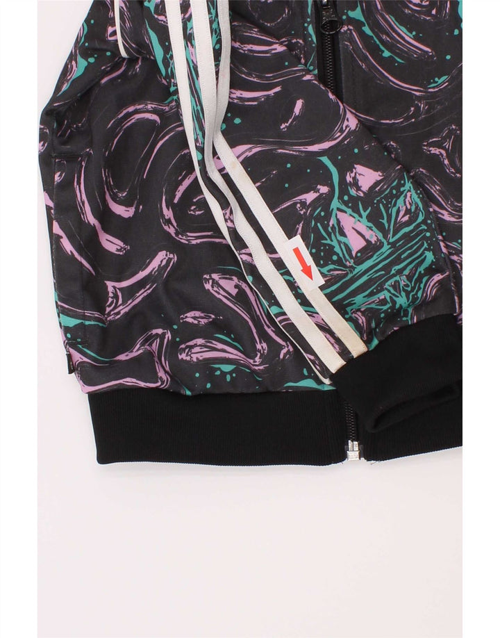 Giacca Top della tuta da ginnastica per ragazze Adidas Abstract Pattern 2-3 anni multicolore