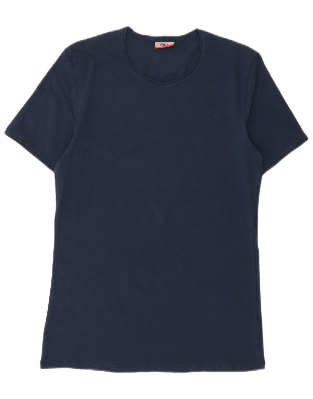 T-shirt Fila da uomo Top Small in cotone blu navy