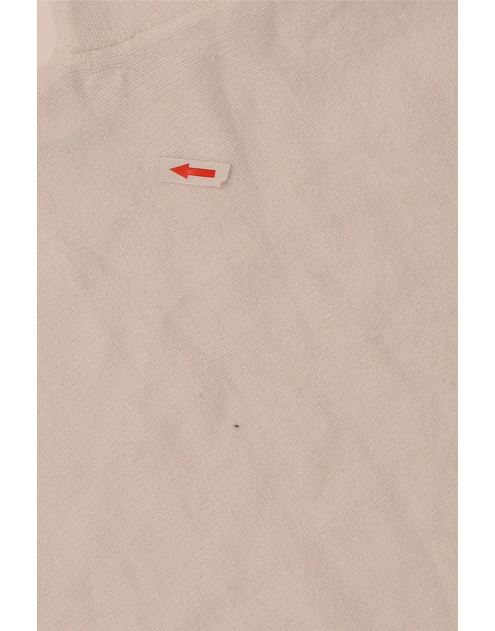 Maglione girocollo oversize da donna Zara UK 10 piccolo in viscosa bianca