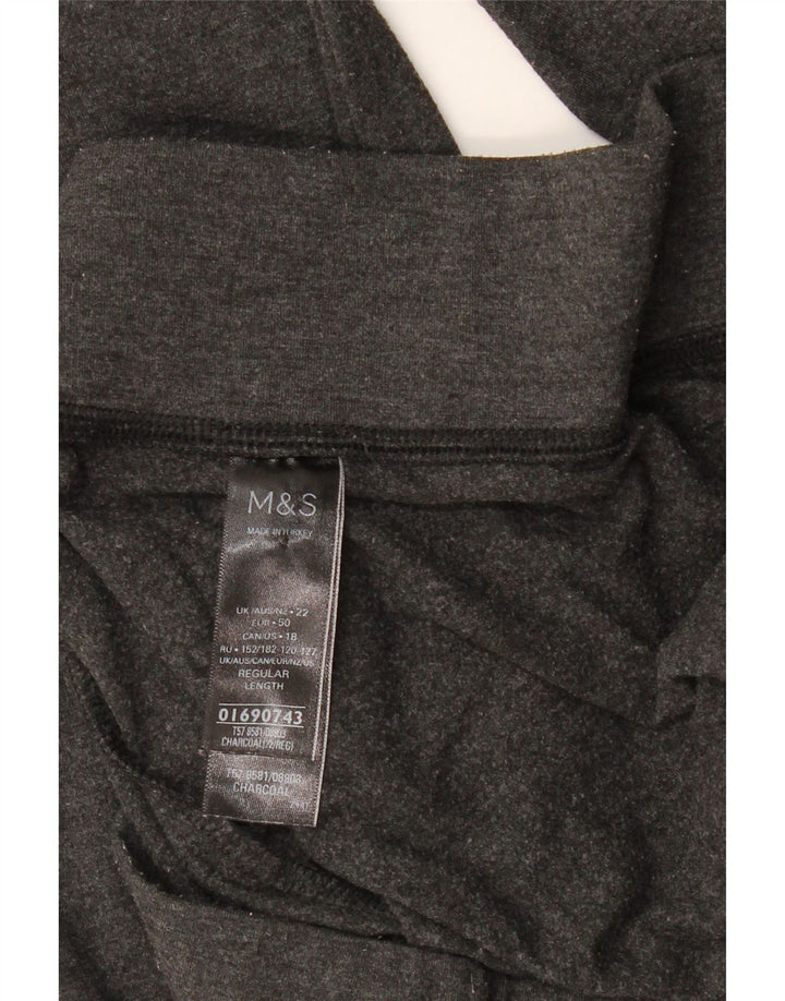 MARKS & SPENCER Leggings da donna UK 22 3XL Poliestere grigio