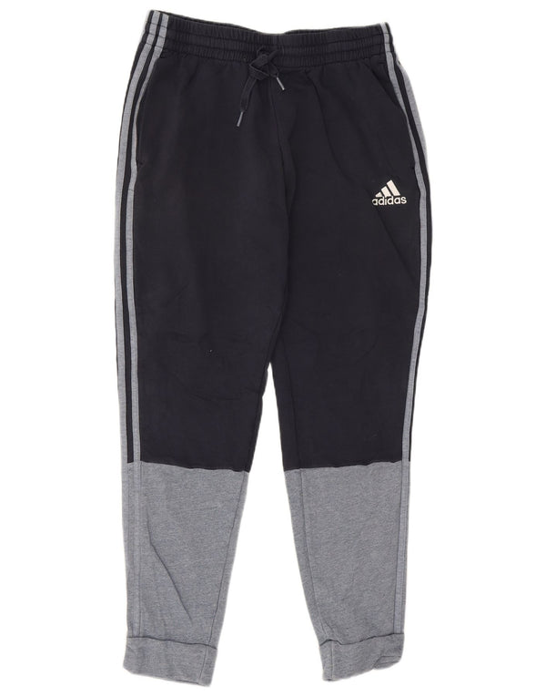 Pantaloni da tuta da uomo Adidas Joggers grandi in cotone color block blu navy