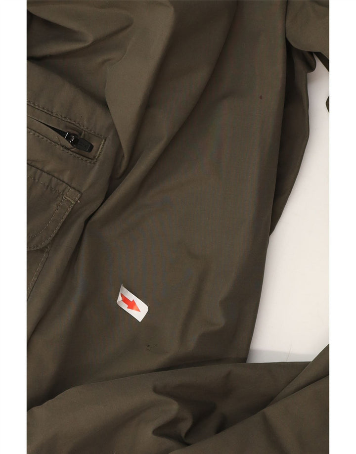 Pantaloni cargo dritti Marks & Spencer da uomo Blue Harbour W42 L31 kaki