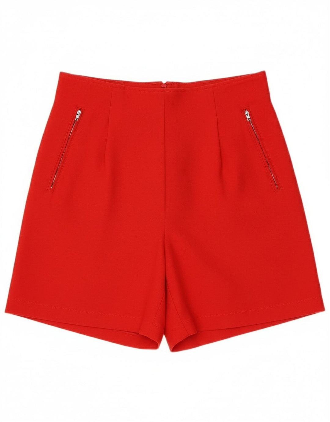 Pantaloncini casual a vita alta da donna vintage IT 46 Large W30 Lana rossa