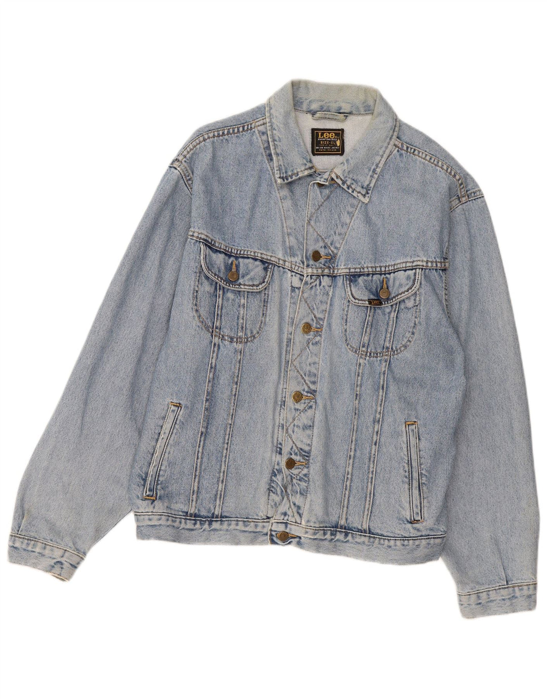 Giacca in denim da uomo Lee UK 42 XL cotone blu