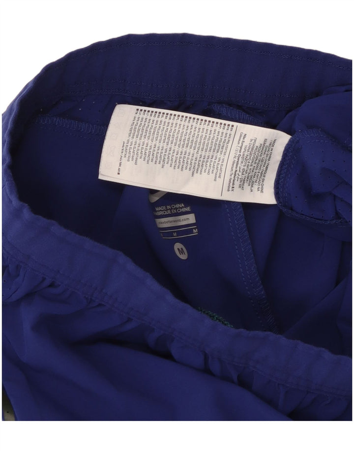 Pantaloncini sportivi grafici Nike da uomo in poliestere blu medio