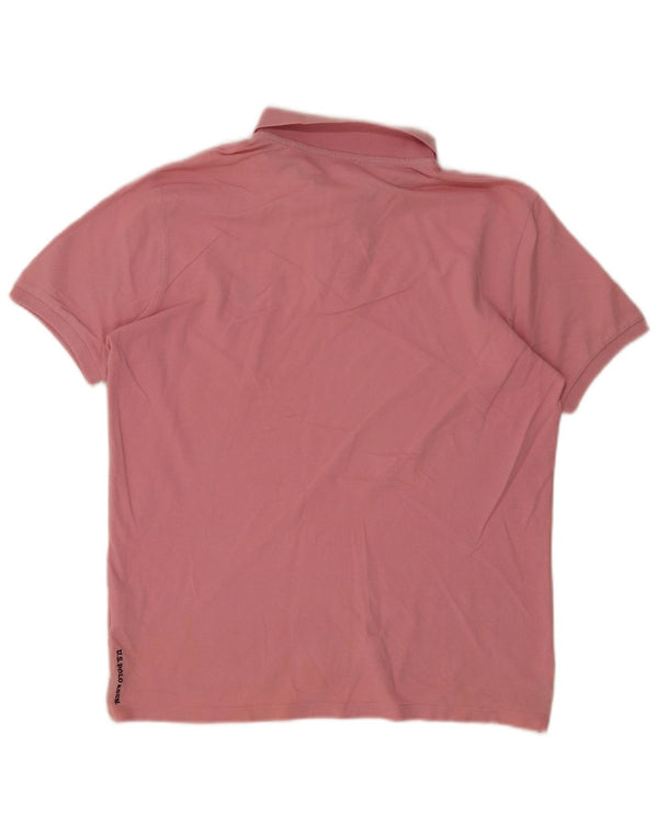 Polo Assn. Polo da uomo grande in cotone rosa