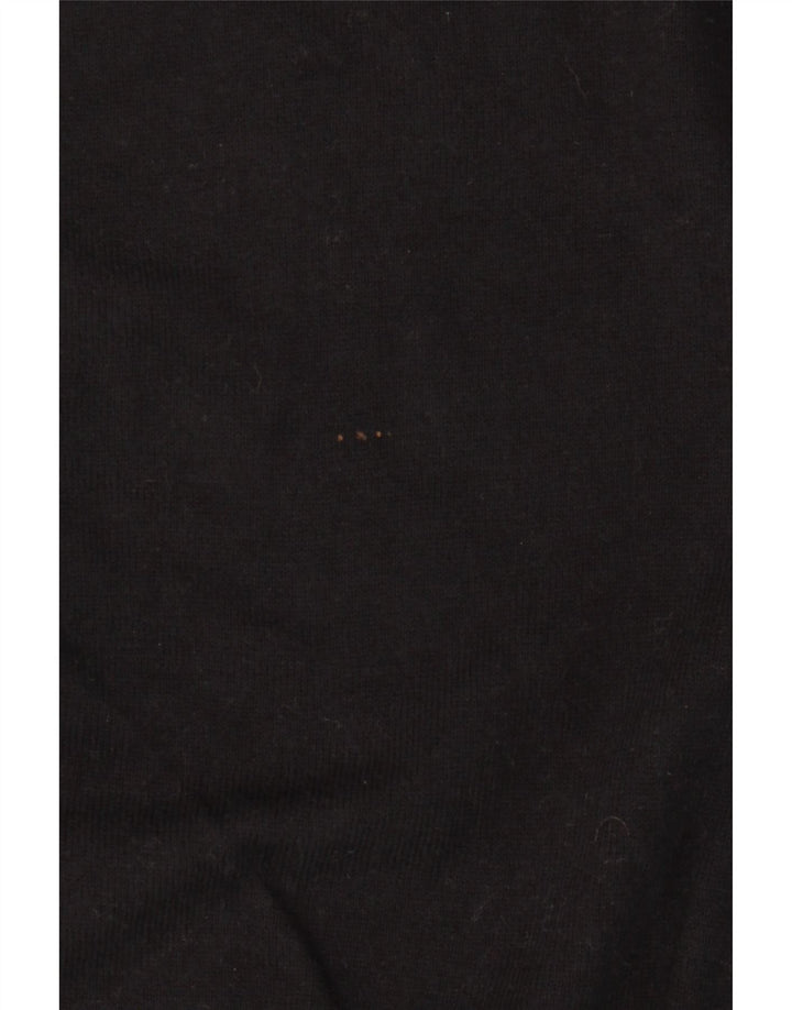 Maglione maglione collo alto da uomo Jack Wills grande cotone nero